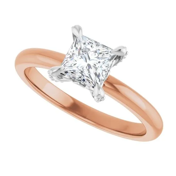 Claw-Prong Accented Engagement Ring Image 5 Shipley's Fine Jewelry Hampstead, MD