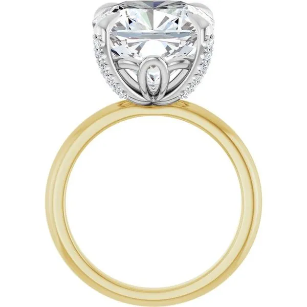 Claw-Prong Accented Engagement Ring Image 2 Northwood Jewelers Northwood, OH