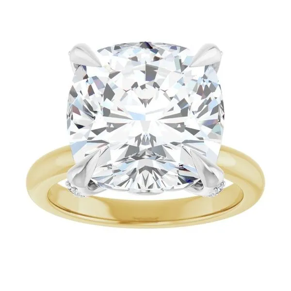 Claw-Prong Accented Engagement Ring Image 3 Northwood Jewelers Northwood, OH