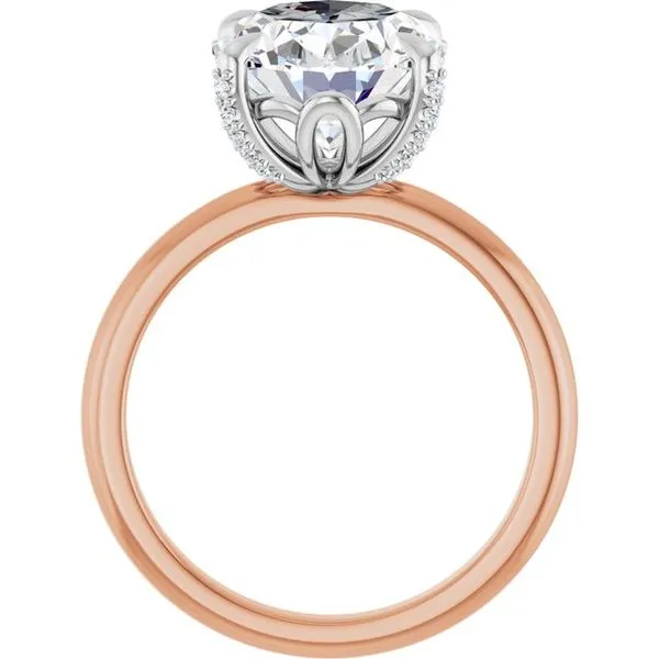 Claw-Prong Accented Engagement Ring Image 2 Vulcan's Forge LLC KANSAS CITY, MO