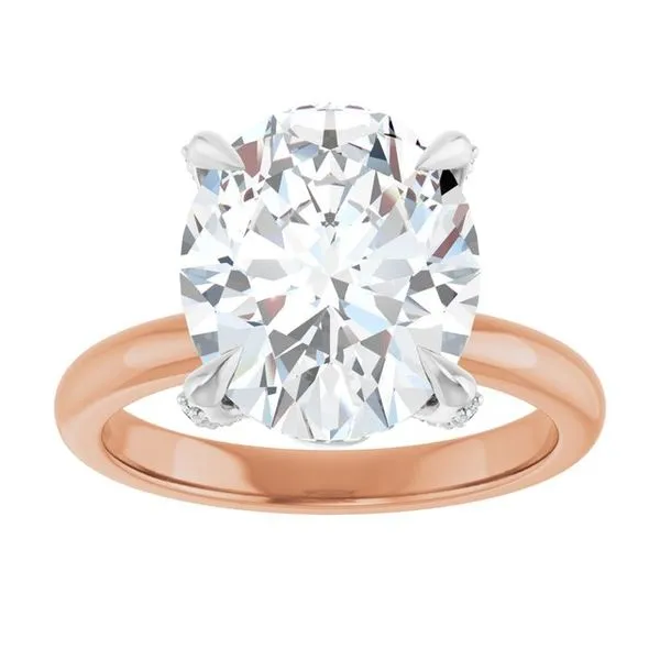 Claw-Prong Accented Engagement Ring Image 3 J. Thomas Jewelers Rochester Hills, MI