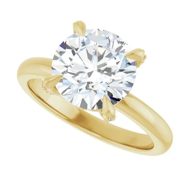 Claw-Prong Accented Engagement Ring Image 5 J. Thomas Jewelers Rochester Hills, MI
