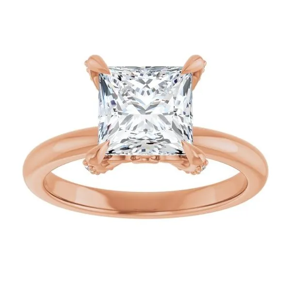 Claw-Prong Accented Engagement Ring Image 3 Mark Jewellers La Crosse, WI