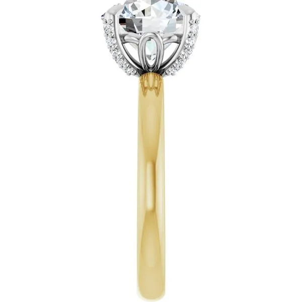 Claw-Prong Accented Engagement Ring Image 4 J. Thomas Jewelers Rochester Hills, MI