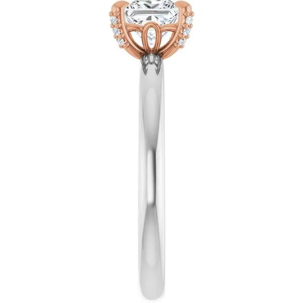 Claw-Prong Accented Engagement Ring Image 4 Jimmy Smith Jewelers Decatur, AL