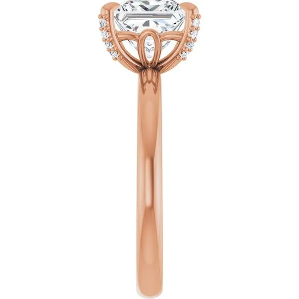 Claw-Prong Accented Engagement Ring Image 4 Don's Jewelry & Design Washington, IA