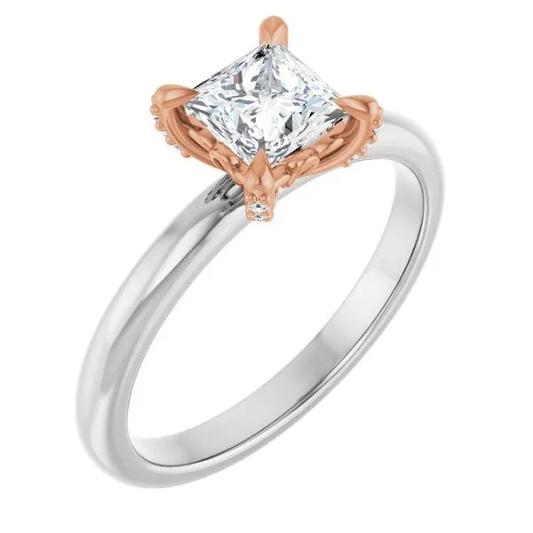 Claw-Prong Accented Engagement Ring Stuart Benjamin & Co. Jewelry Designs San Diego, CA