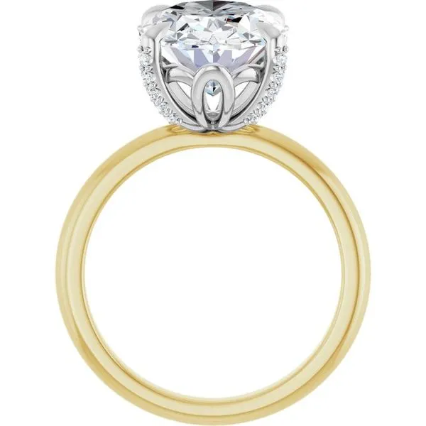 Claw-Prong Accented Engagement Ring Image 2 Natale Jewelers Sewell, NJ