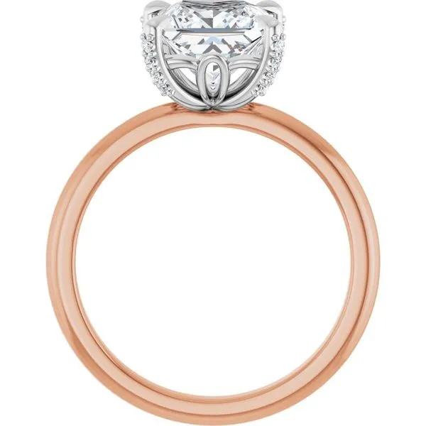 Claw-Prong Accented Engagement Ring Image 2 Don's Jewelry & Design Washington, IA