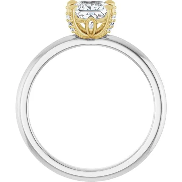 Claw-Prong Accented Engagement Ring Image 2 Vulcan's Forge LLC KANSAS CITY, MO