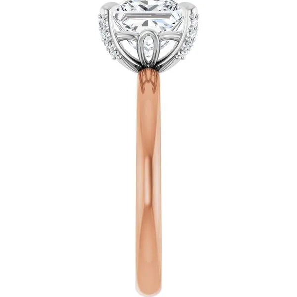 Claw-Prong Accented Engagement Ring Image 4 Arezzo Jewelers Elmwood Park, IL