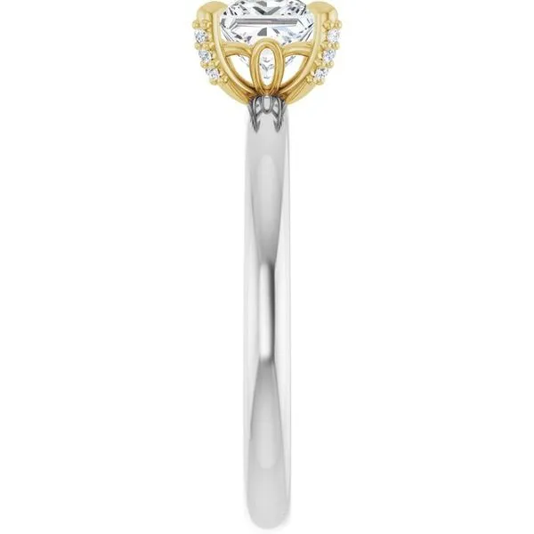 Claw-Prong Accented Engagement Ring Image 4 Mark Jewellers La Crosse, WI