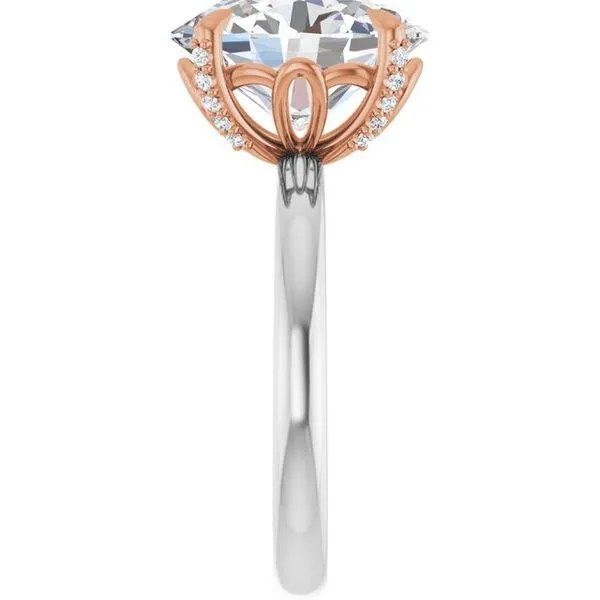 Claw-Prong Accented Engagement Ring Image 4 Raleigh Diamond Fine Jewelry Raleigh, NC