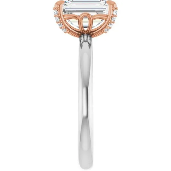 Claw-Prong Accented Engagement Ring Image 4 Futer Bros Jewelers York, PA