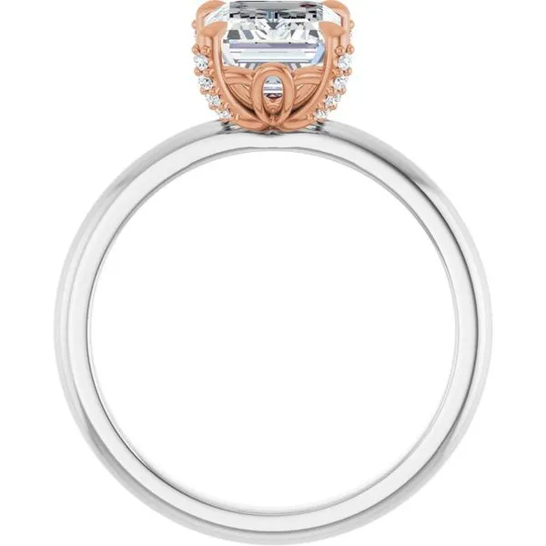 Claw-Prong Accented Engagement Ring Image 2 Futer Bros Jewelers York, PA
