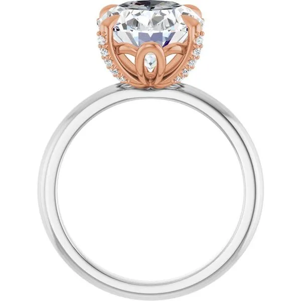 Claw-Prong Accented Engagement Ring Image 2 Clater Jewelers Louisville, KY