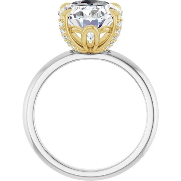 Claw-Prong Accented Engagement Ring Image 2 Don's Jewelry & Design Washington, IA