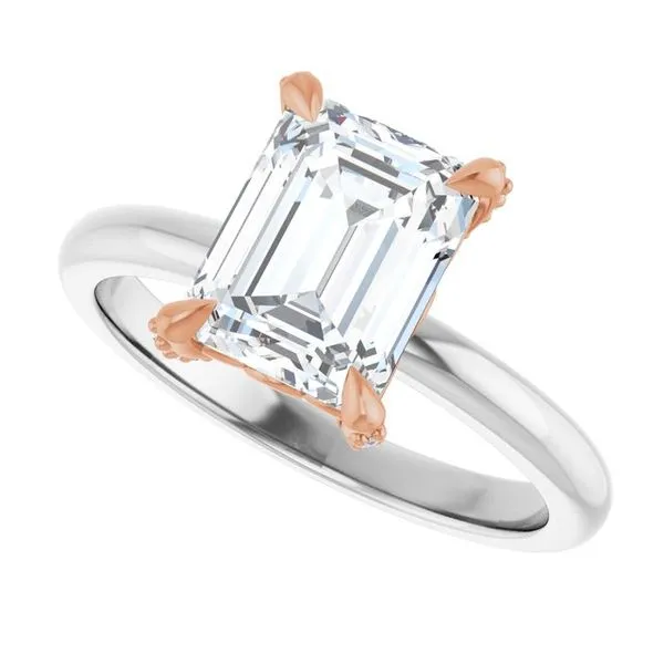 Claw-Prong Accented Engagement Ring Image 5 Shipley's Fine Jewelry Hampstead, MD