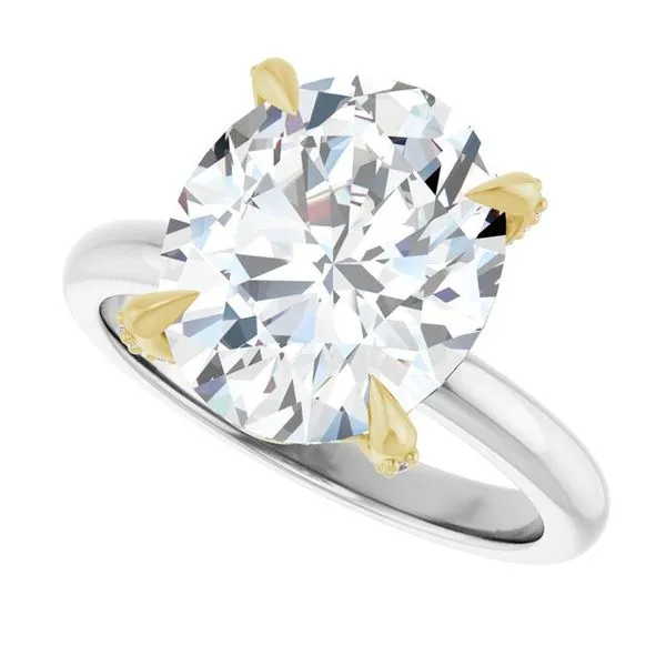 Claw-Prong Accented Engagement Ring Image 5 J. Thomas Jewelers Rochester Hills, MI