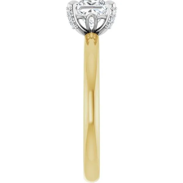Claw-Prong Accented Engagement Ring Image 4 Northwood Jewelers Northwood, OH