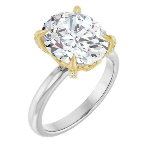 Claw-Prong Accented Engagement Ring Northwood Jewelers Northwood, OH
