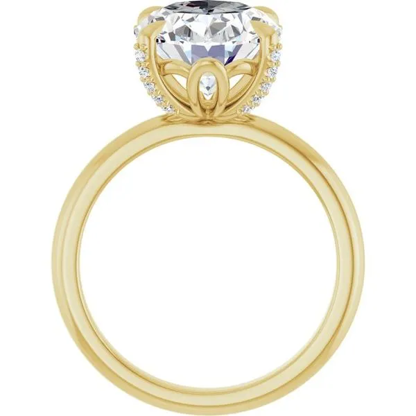 Claw-Prong Accented Engagement Ring Image 2 Jimmy Smith Jewelers Decatur, AL
