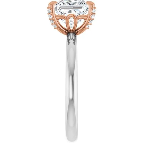 Claw-Prong Accented Engagement Ring Image 4 Futer Bros Jewelers York, PA