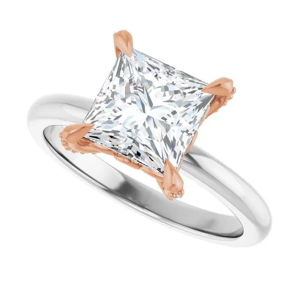 Claw-Prong Accented Engagement Ring Image 5 Mark Jewellers La Crosse, WI