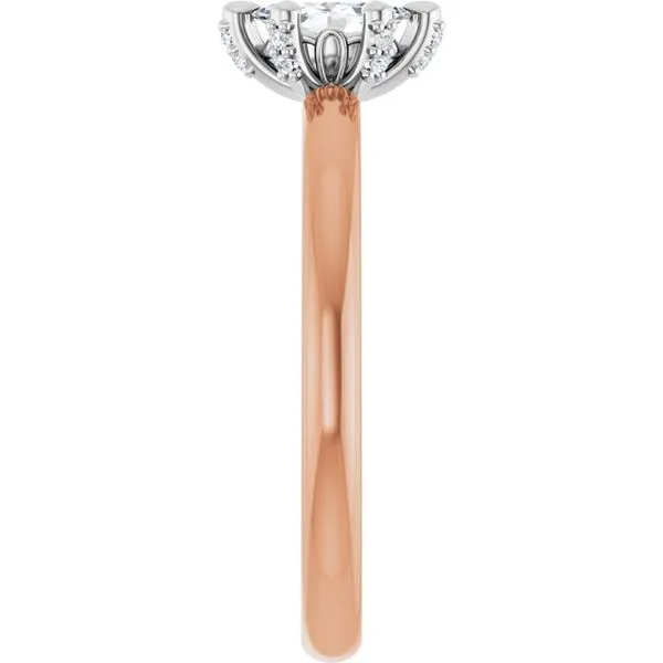 Claw-Prong Accented Engagement Ring Image 4 J. Thomas Jewelers Rochester Hills, MI