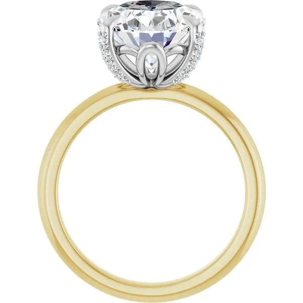 Claw-Prong Accented Engagement Ring Image 2 J. Thomas Jewelers Rochester Hills, MI