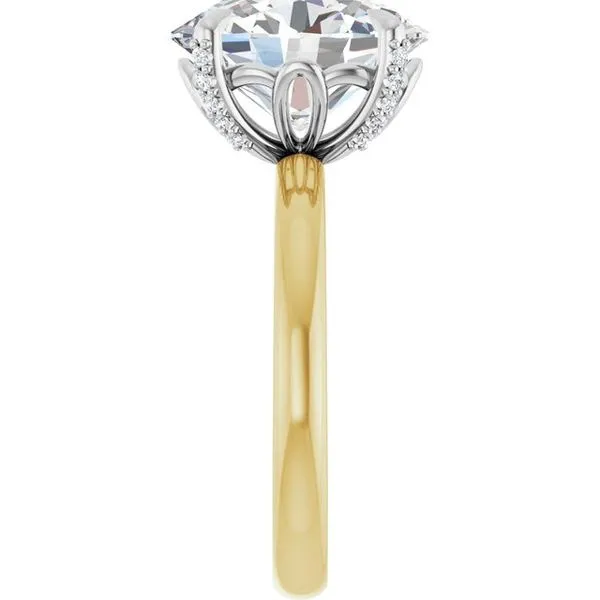 Claw-Prong Accented Engagement Ring Image 4 J. Thomas Jewelers Rochester Hills, MI
