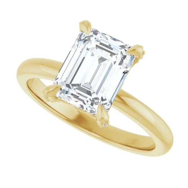 Claw-Prong Accented Engagement Ring Image 5 J. Thomas Jewelers Rochester Hills, MI