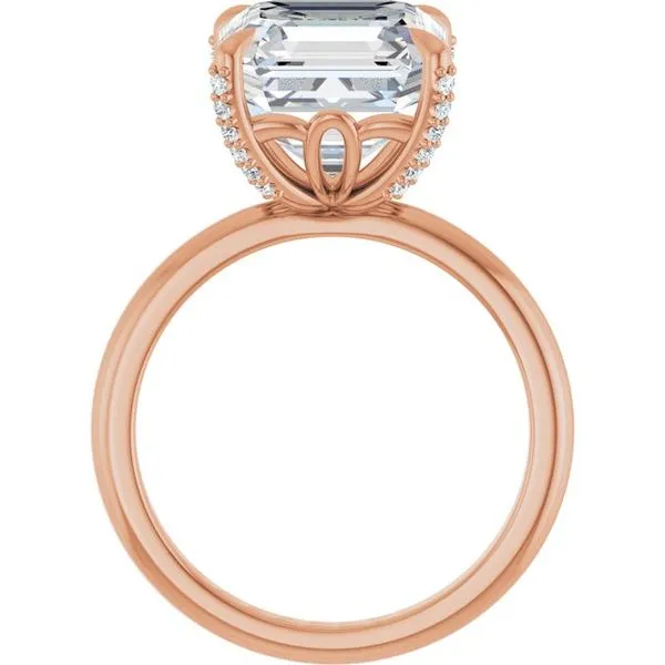 Claw-Prong Accented Engagement Ring Image 2 Mark Jewellers La Crosse, WI