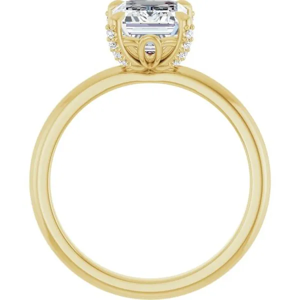 Claw-Prong Accented Engagement Ring Image 2 Stuart Benjamin & Co. Jewelry Designs San Diego, CA