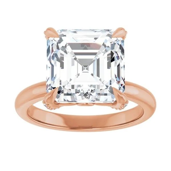 Claw-Prong Accented Engagement Ring Image 3 Mark Jewellers La Crosse, WI