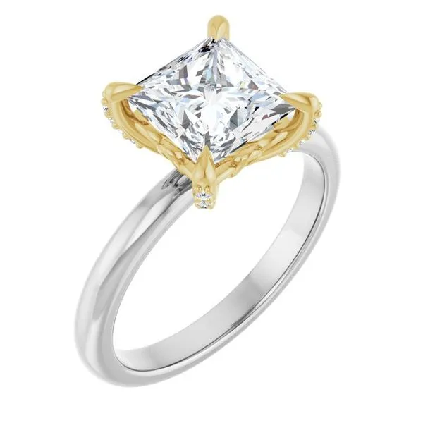 Claw-Prong Accented Engagement Ring Arezzo Jewelers Elmwood Park, IL