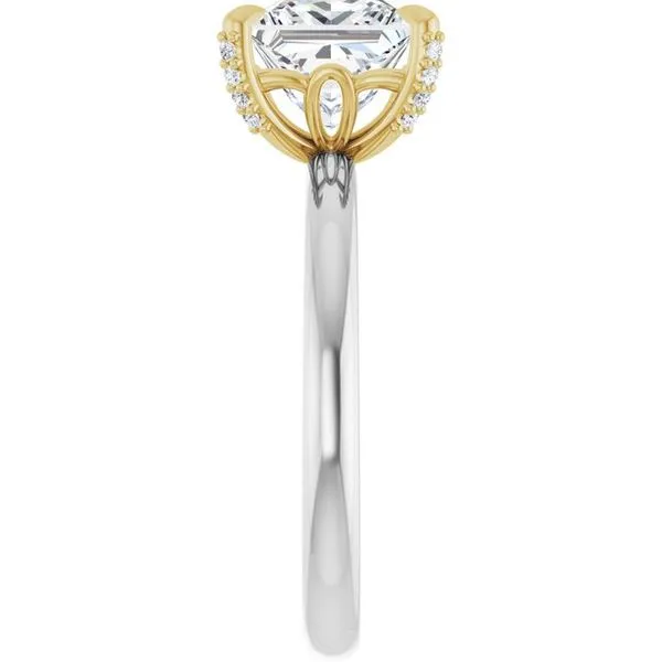 Claw-Prong Accented Engagement Ring Image 4 Austin's Fine Diamonds & Jewelry Lyndhurst, NJ