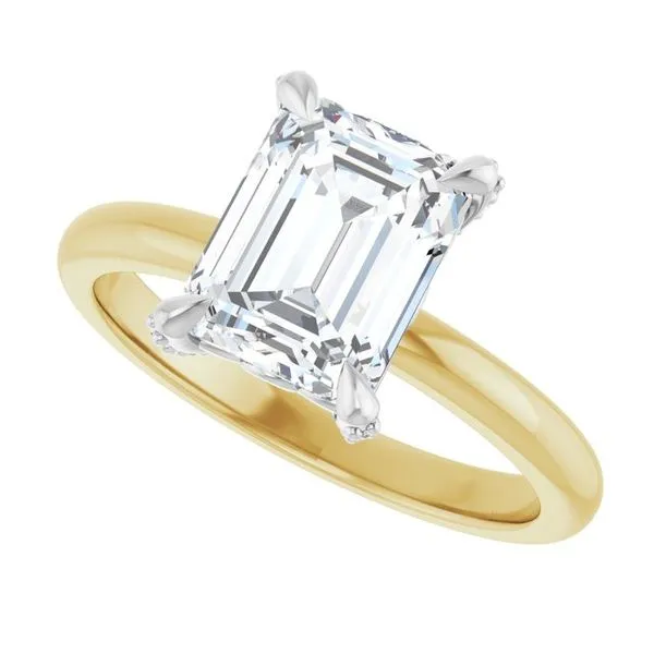Claw-Prong Accented Engagement Ring Image 5 Austin's Fine Diamonds & Jewelry Lyndhurst, NJ