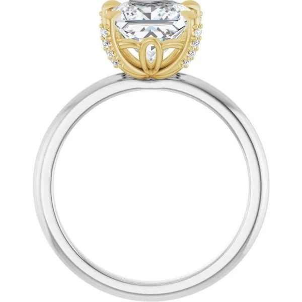 Claw-Prong Accented Engagement Ring Image 2 Don's Jewelry & Design Washington, IA