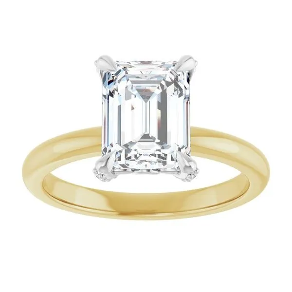 Claw-Prong Accented Engagement Ring Image 3 Shipley's Fine Jewelry Hampstead, MD