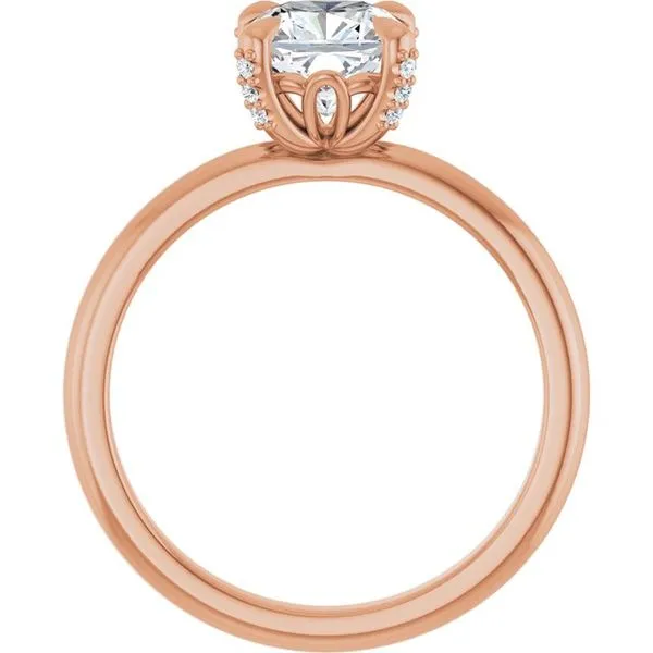 Claw-Prong Accented Engagement Ring Image 2 Mark Jewellers La Crosse, WI