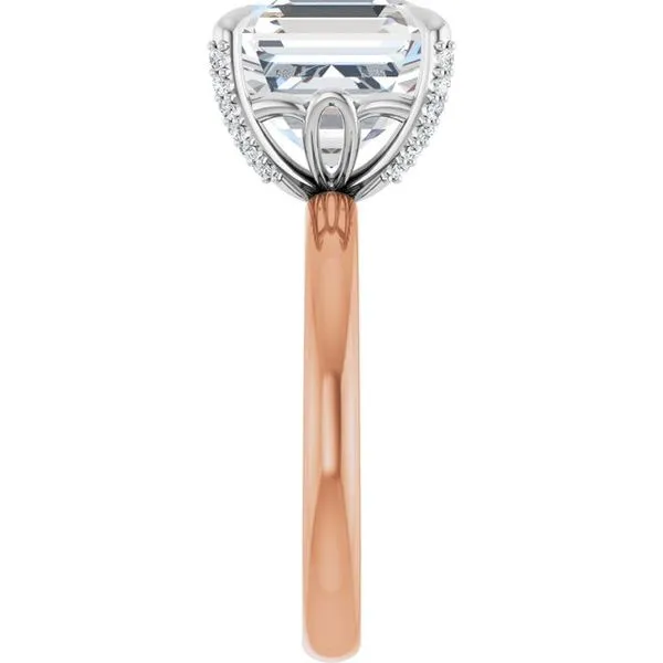 Claw-Prong Accented Engagement Ring Image 4 Jimmy Smith Jewelers Decatur, AL