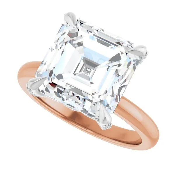 Claw-Prong Accented Engagement Ring Image 5 Don's Jewelry & Design Washington, IA