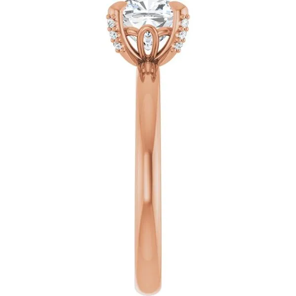 Claw-Prong Accented Engagement Ring Image 4 Shipley's Fine Jewelry Hampstead, MD