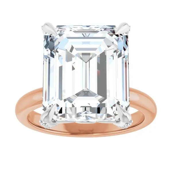 Claw-Prong Accented Engagement Ring Image 3 Futer Bros Jewelers York, PA