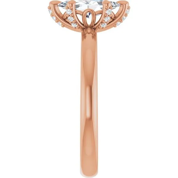 Claw-Prong Accented Engagement Ring Image 4 Raleigh Diamond Fine Jewelry Raleigh, NC