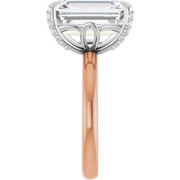 Claw-Prong Accented Engagement Ring Image 4 Raleigh Diamond Fine Jewelry Raleigh, NC