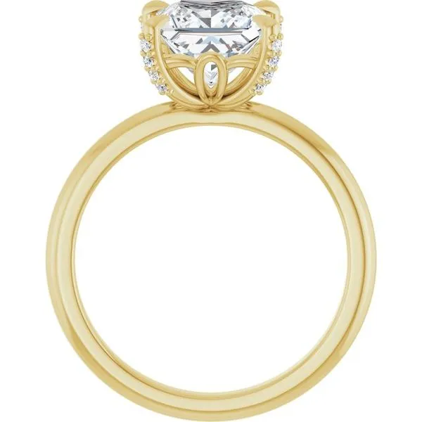 Claw-Prong Accented Engagement Ring Image 2 Futer Bros Jewelers York, PA