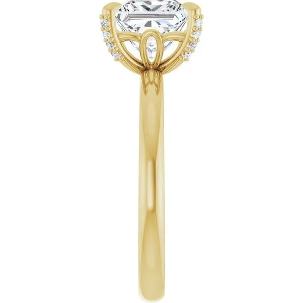 Claw-Prong Accented Engagement Ring Image 4 J. Thomas Jewelers Rochester Hills, MI