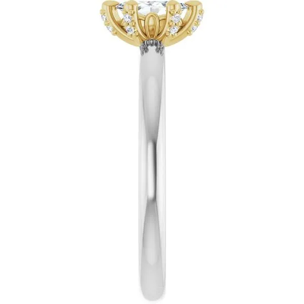 Claw-Prong Accented Engagement Ring Image 4 Mark Jewellers La Crosse, WI